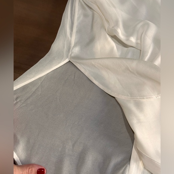 Zara Button Down Silk Top Small New - Picture 5 of 12